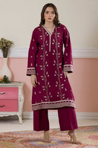 Embroidered Kurta Trouser - 2603