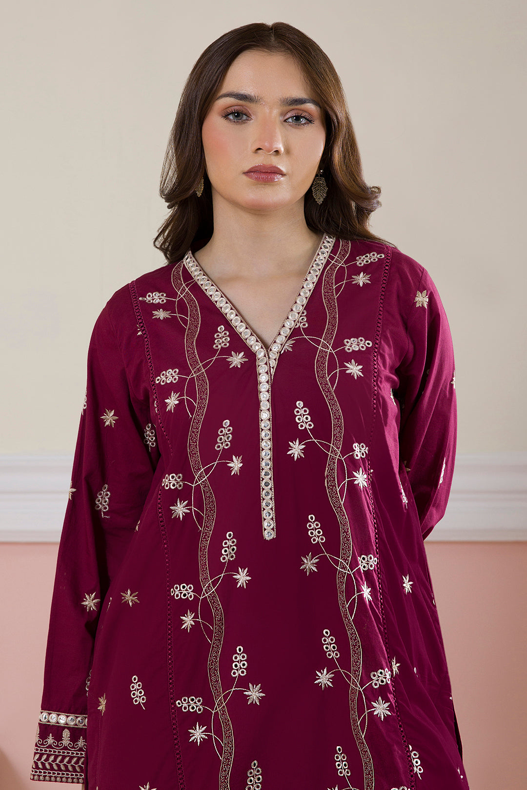 Embroidered Kurta Trouser - 2603