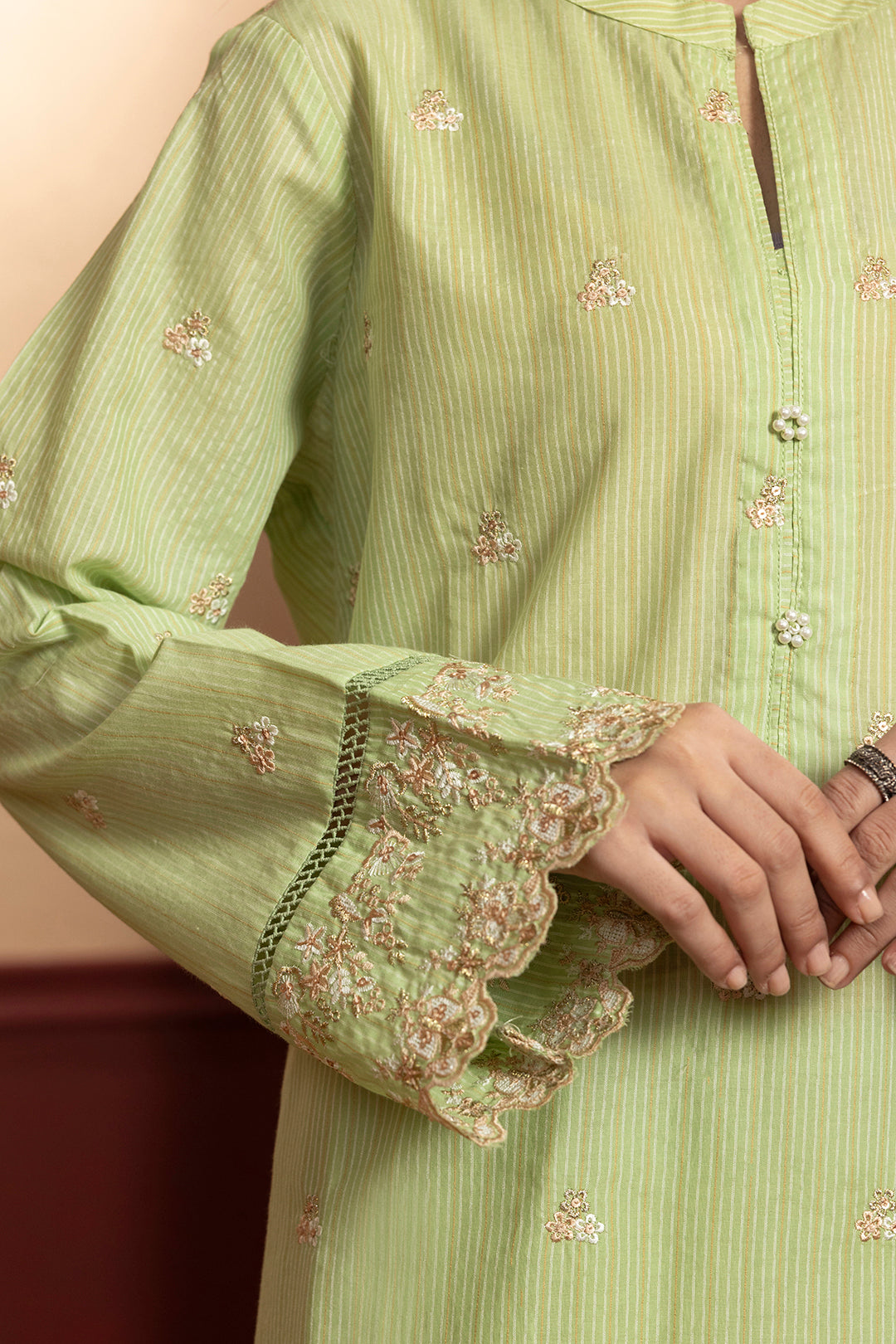 Embroidered Kurta Trouser - 2624