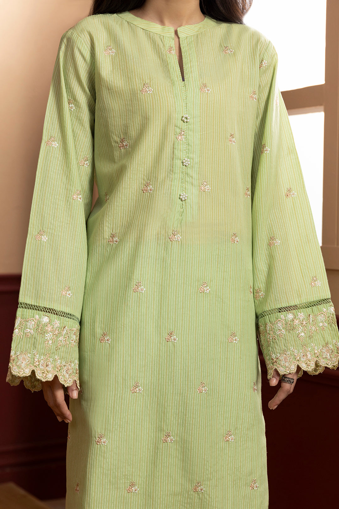 Embroidered Kurta Trouser - 2624