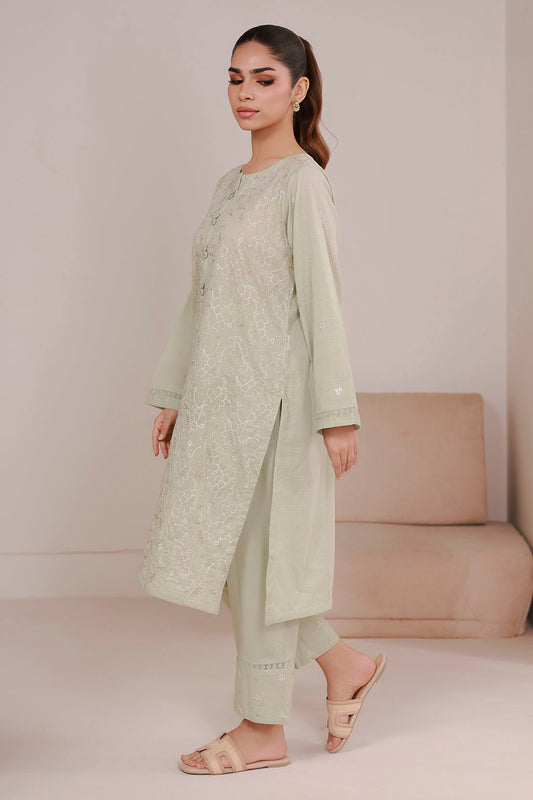 Embroidered Kurta Trouser - 2626