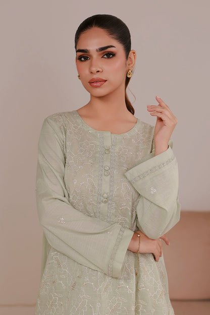 Embroidered Kurta Trouser - 2626