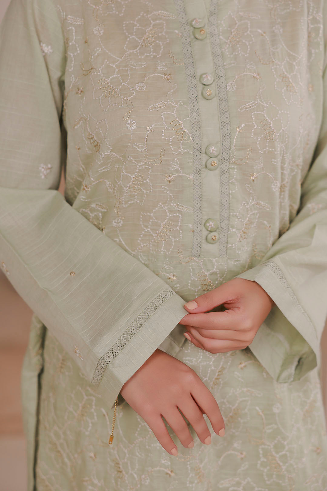 Embroidered Kurta Trouser - 2626