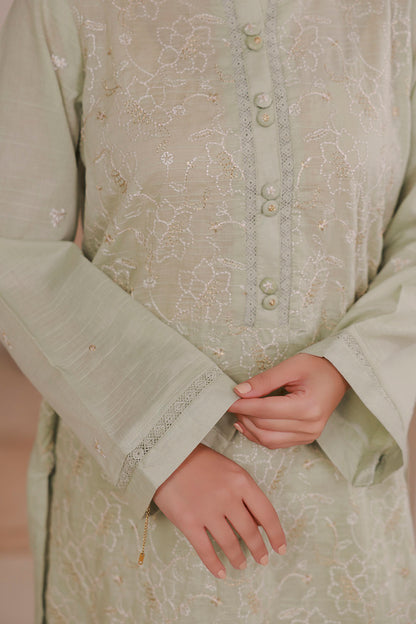 Embroidered Kurta Trouser - 2626