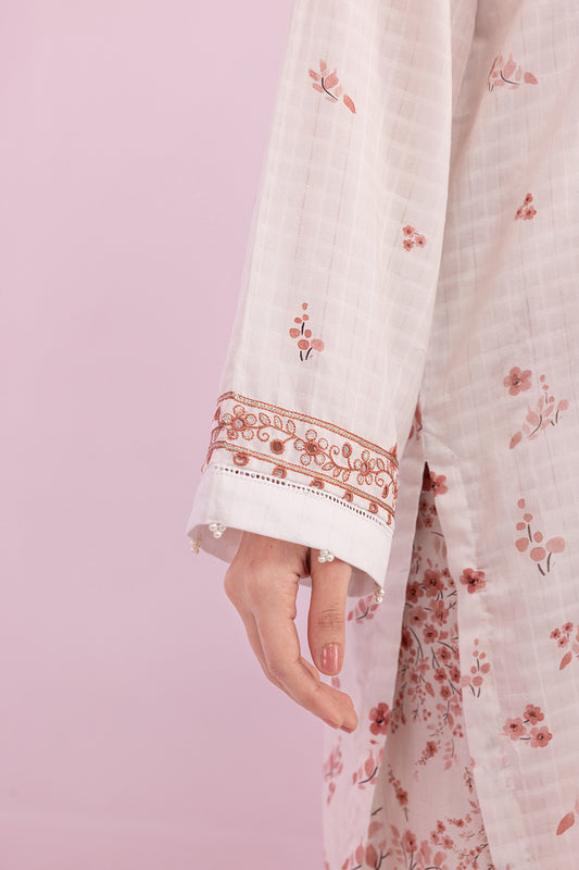 Embroidered Kurta Trouser - 2627