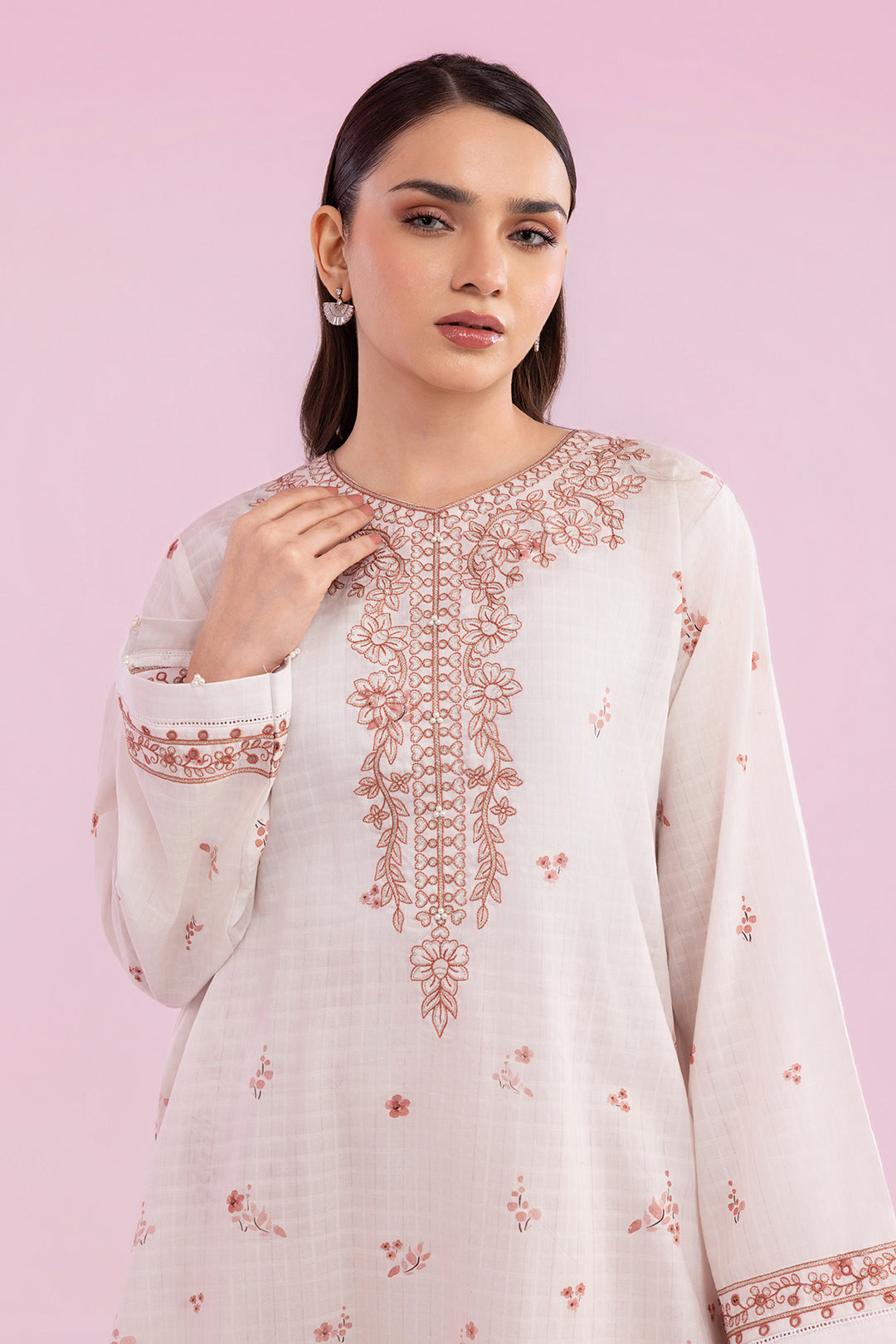 Embroidered Kurta Trouser - 2627