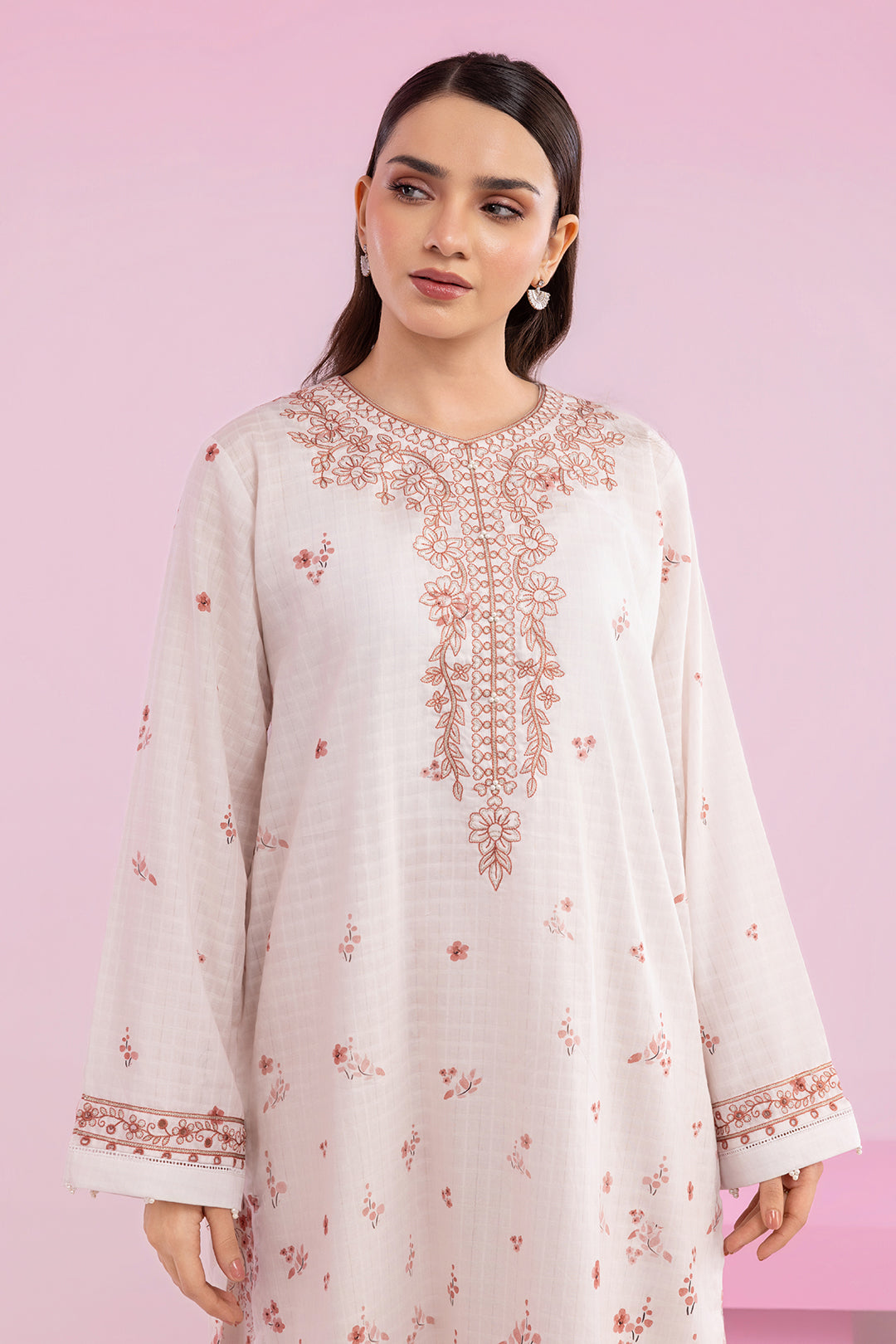 Embroidered Kurta Trouser - 2627