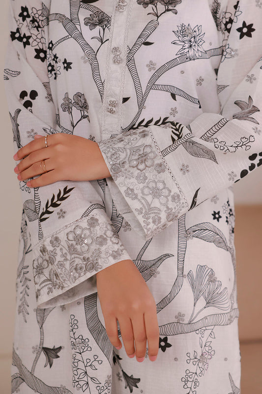 Embroidered Kurta Trouser - 2628