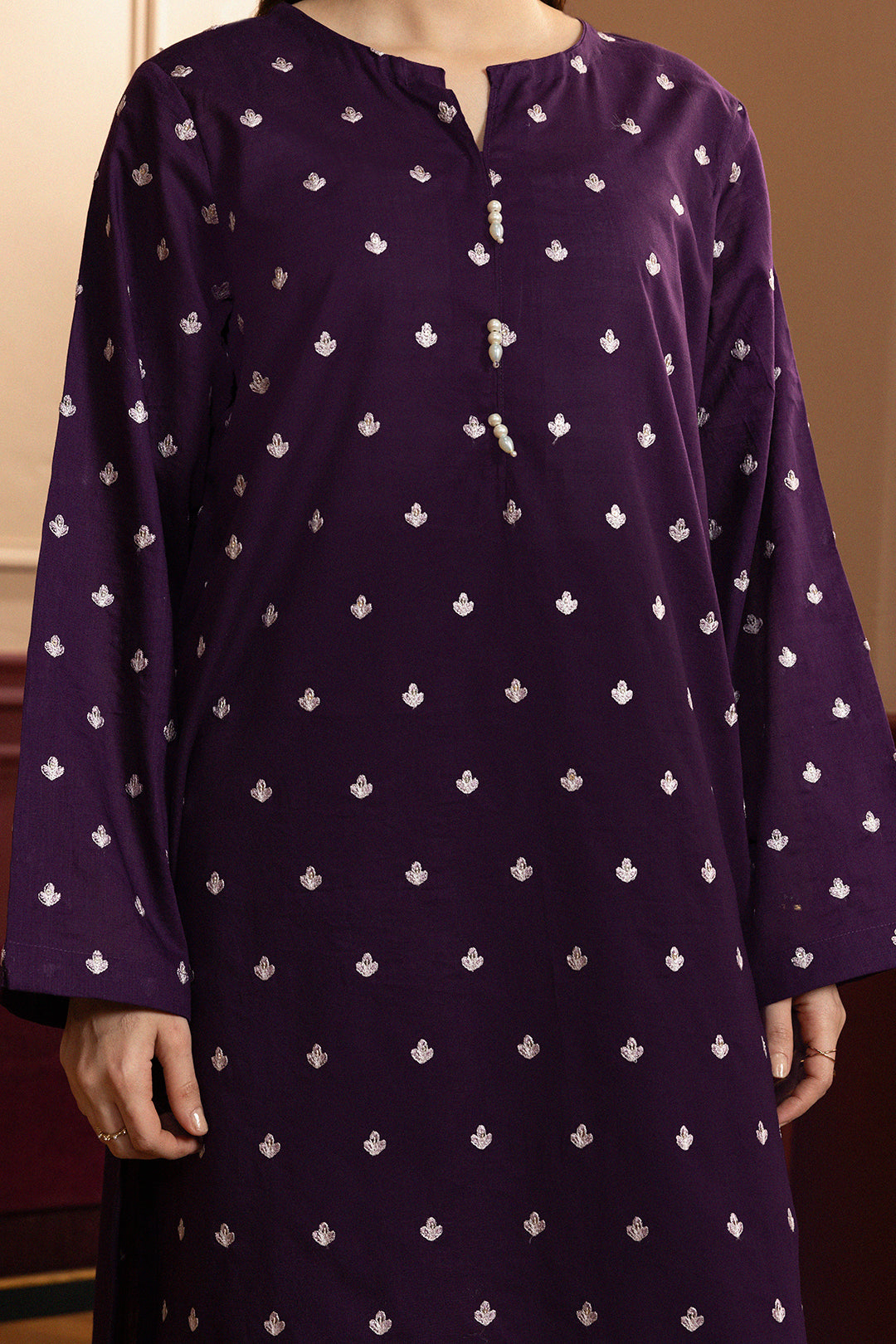 Embroidered Kurta Trouser - 2630