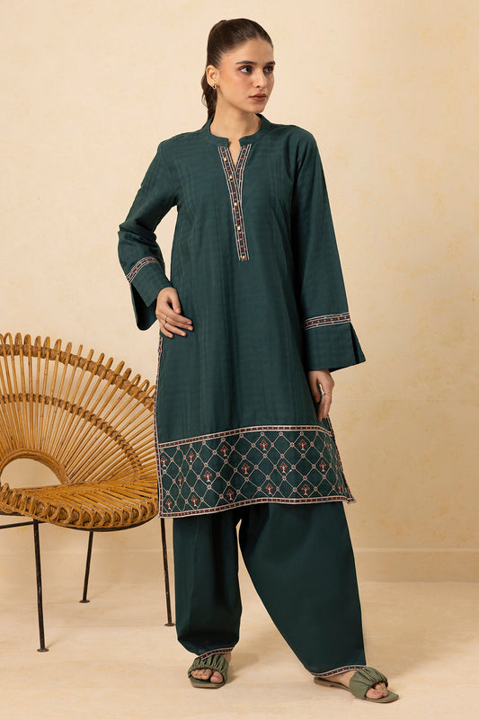 Embroidered Kurta Trouser - 2633