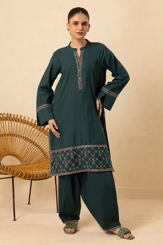 Embroidered Kurta Trouser - 2633