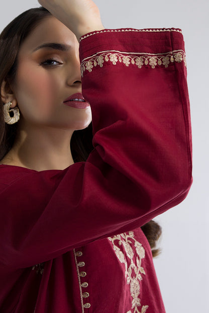 Embroidered Kurta Trouser - 2637