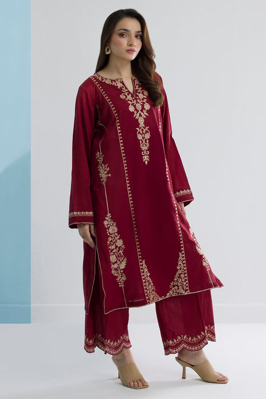 Embroidered Kurta Trouser - 2637