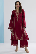 Embroidered Kurta Trouser - 2637
