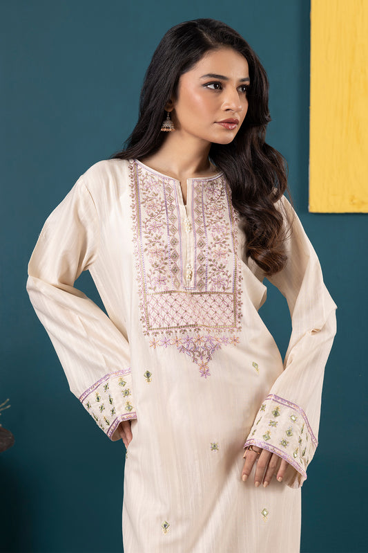 Embroidered Kurta Trouser - 2638