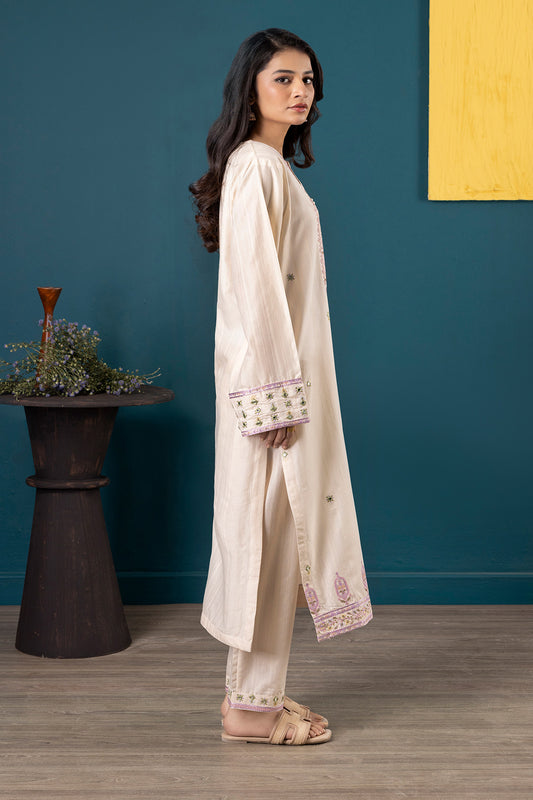 Embroidered Kurta Trouser - 2638