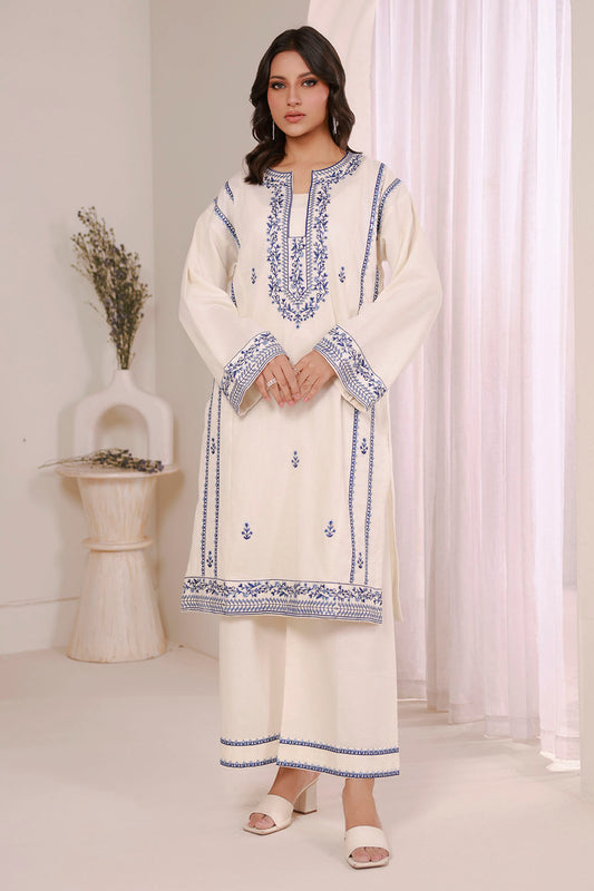 Embroidered Kurta Trouser - 2658