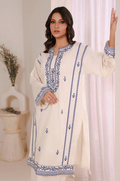 Embroidered Kurta Trouser - 2658