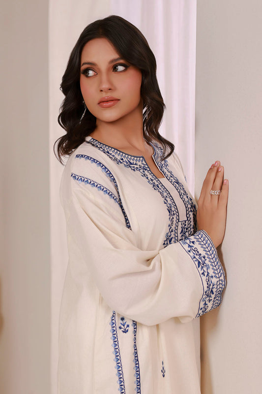Embroidered Kurta Trouser - 2658