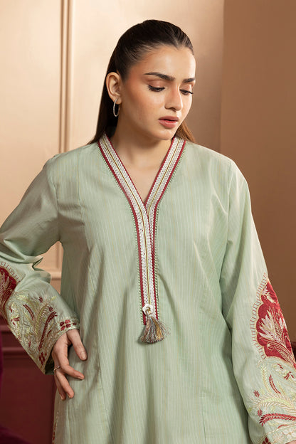 Embroidered Kurta Trouser - 2660