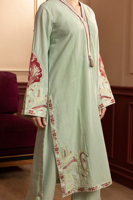 Embroidered Kurta Trouser - 2660