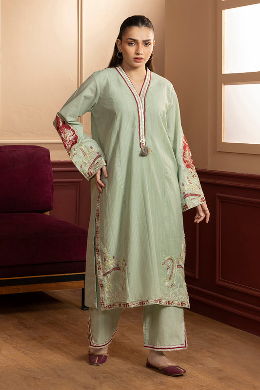 Embroidered Kurta Trouser - 2660