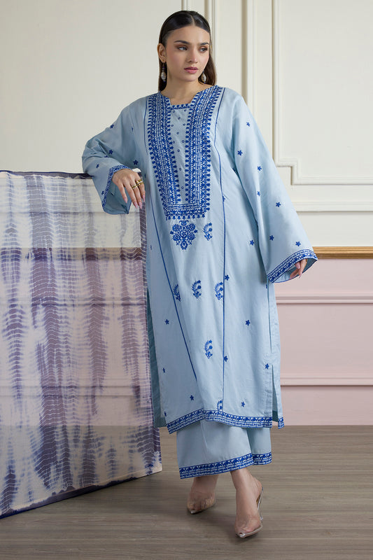 Embroidered Kurta Trouser - 2662