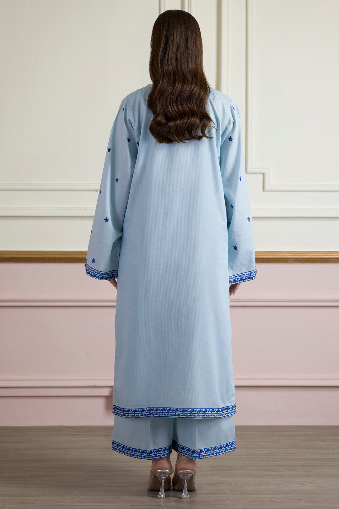 Embroidered Kurta Trouser - 2662
