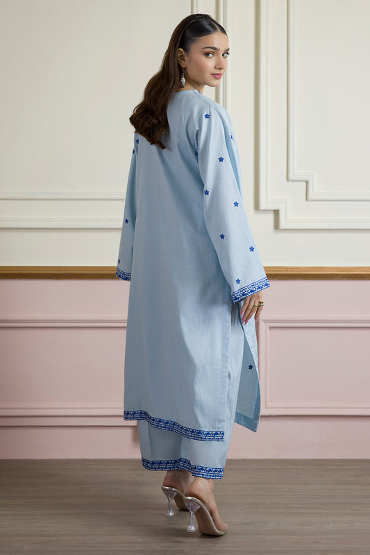 Embroidered Kurta Trouser - 2662