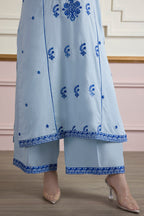 Embroidered Kurta Trouser - 2662