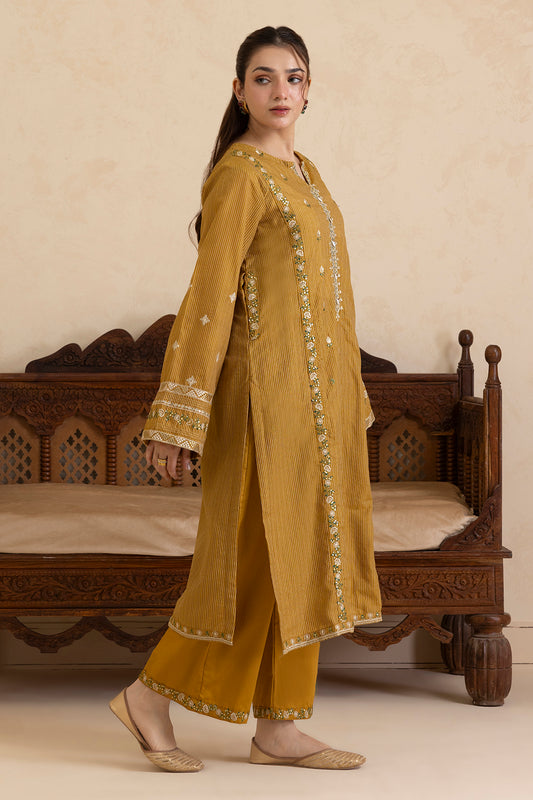 Embroidered Kurta Trouser - 2671