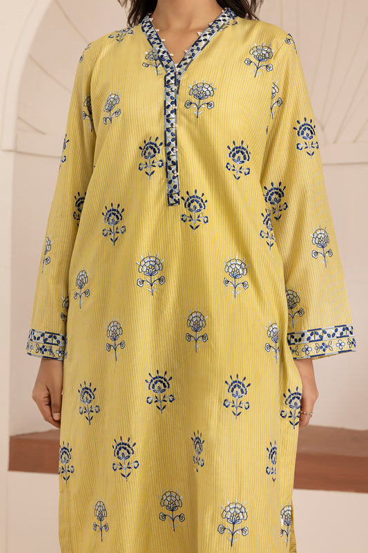 Embroidered Kurta Trouser - 2673