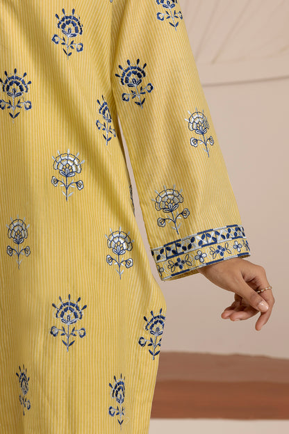 Embroidered Kurta Trouser - 2673