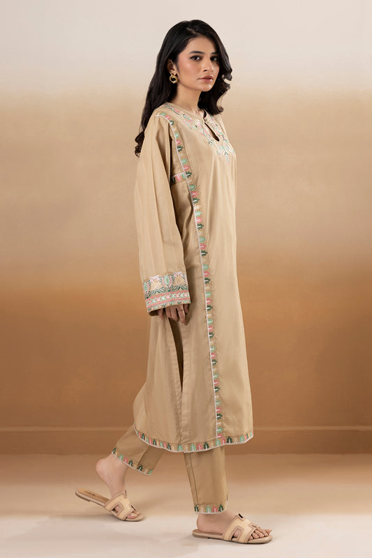 Embroidered Kurta Trouser - 2675