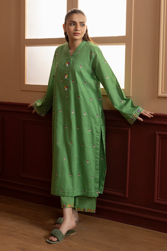 Embroidered Kurta Trouser - 2678