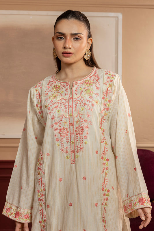 Embroidered Kurta Trouser - 2684