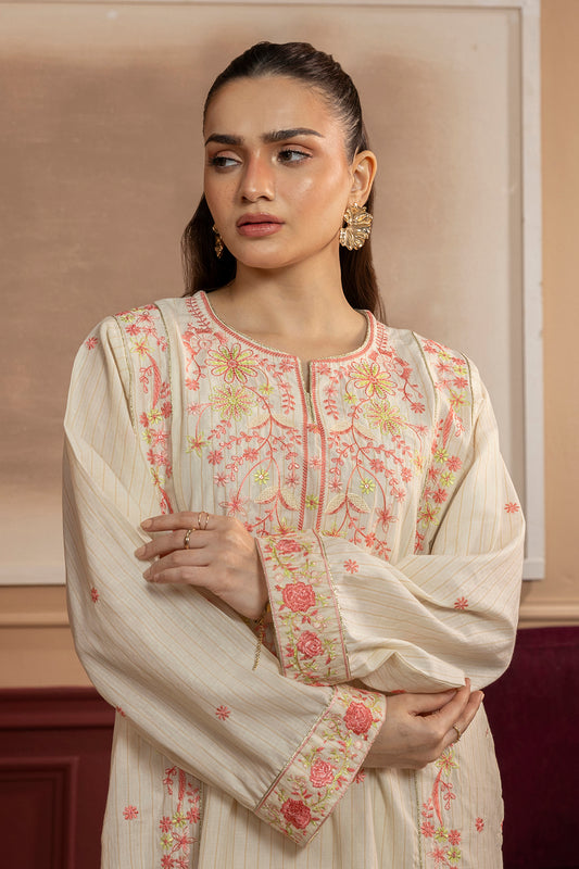 Embroidered Kurta Trouser - 2684