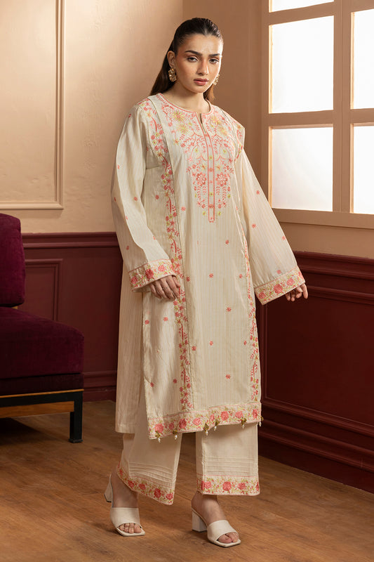 Embroidered Kurta Trouser - 2684