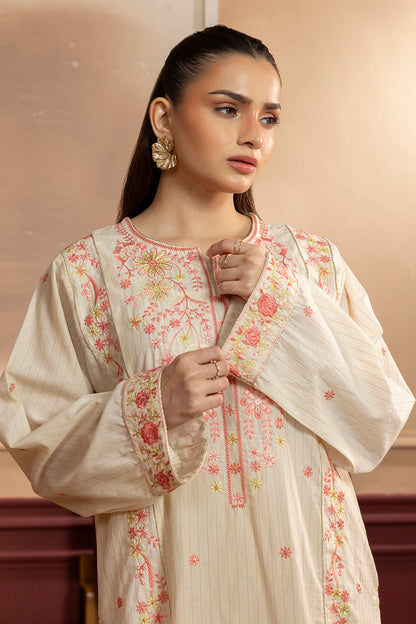 Embroidered Kurta Trouser - 2684