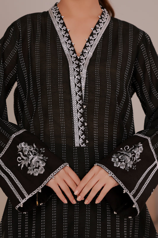 Embroidered Kurta Trouser - 2823