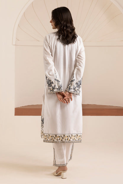 Embroidered Kurta Trouser - 2826