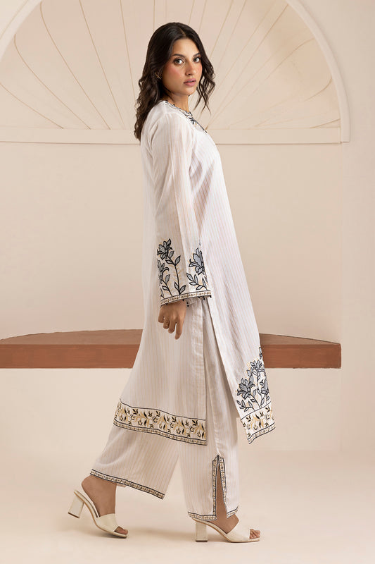 Embroidered Kurta Trouser - 2826