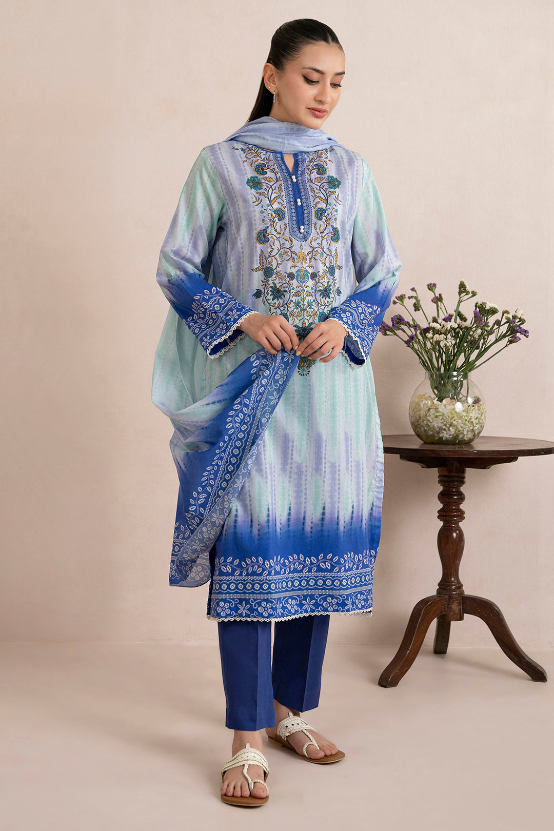 Kurta Dupatta Trouser - 1453