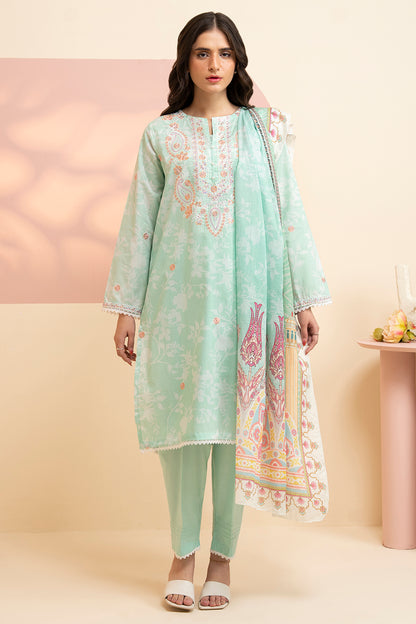 Embroidered Kurta Dupatta Trouser - 1455