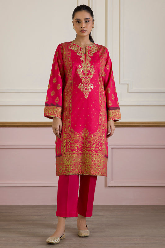 Embroidered Kurta Trouser - 1456