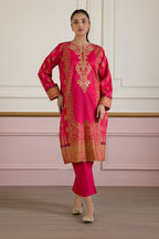 Embroidered Kurta Dupatta Trouser - 1456