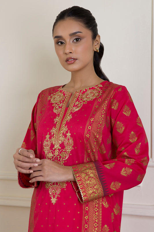 Embroidered Kurta Trouser - 1456