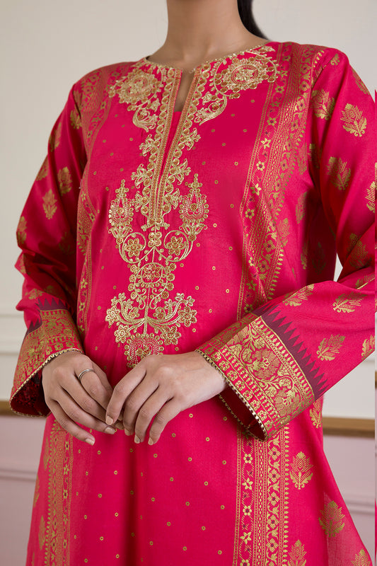 Embroidered Kurta Trouser - 1456