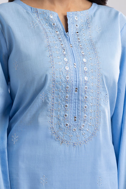 Embroidered Kurta Dupatta Trouser - 1491