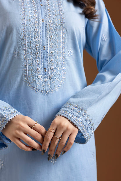 Embroidered Kurta Dupatta Trouser - 1491